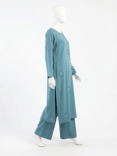 OCEAN BLUE EMBROIDERED MARINA - Image 4